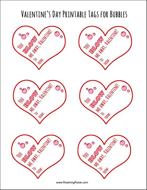 Free Valentine Printable Tags